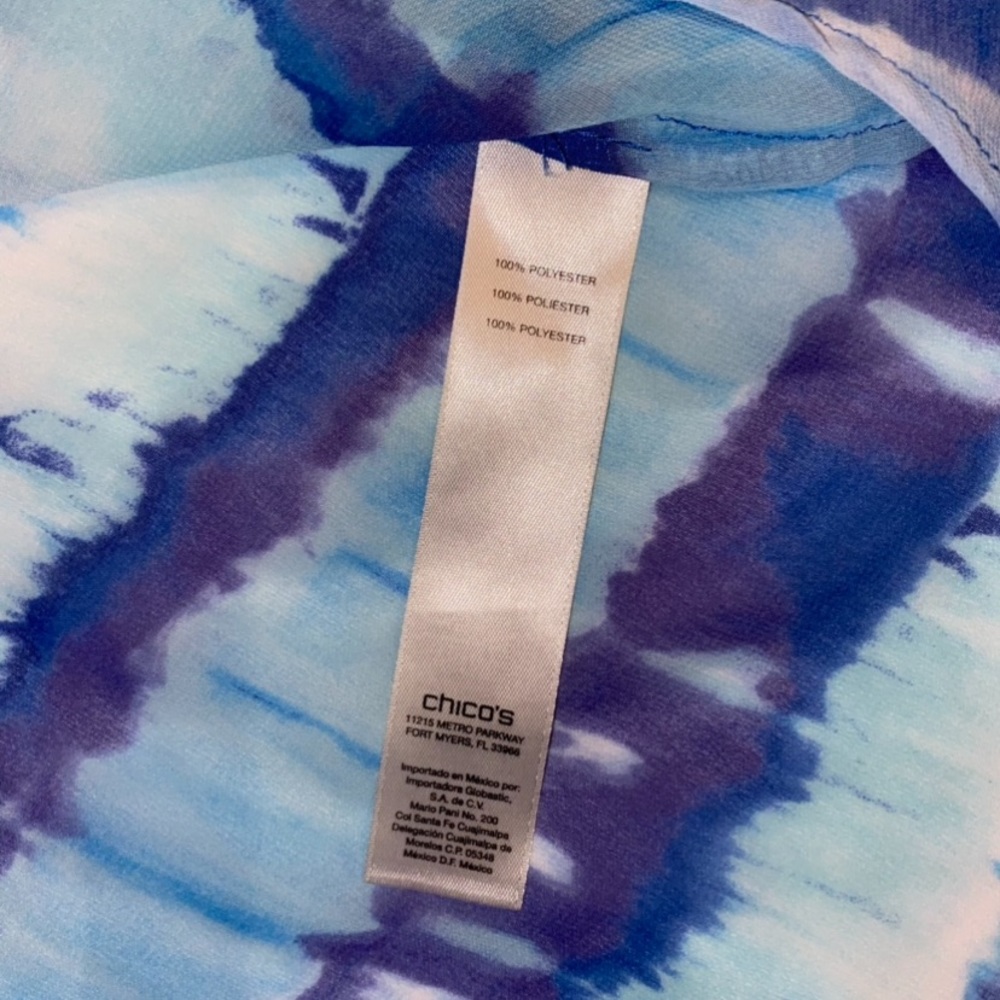 Chico’s Patterned See-Thru Blouse - image 5
